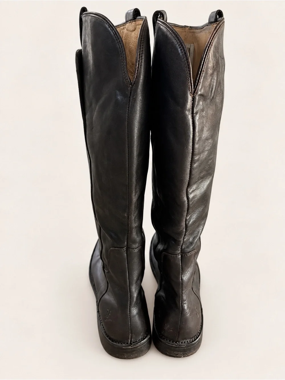 Frye Paige Tall Riding Boots Dark Brown Leather Women’s 9.5 B Style 77535